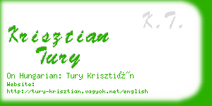 krisztian tury business card